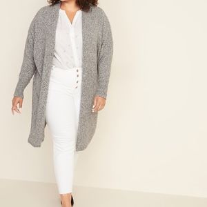 Old Navy gray marl super long cardigan 2X
